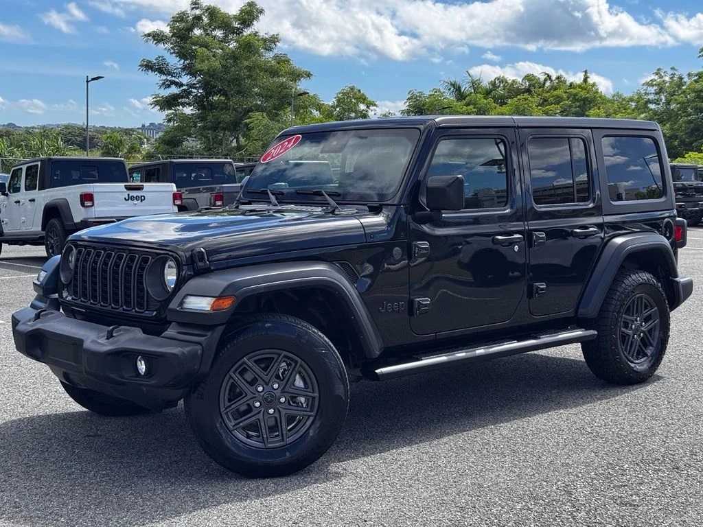 Used 2024 Black Jeep Sport S image 1
