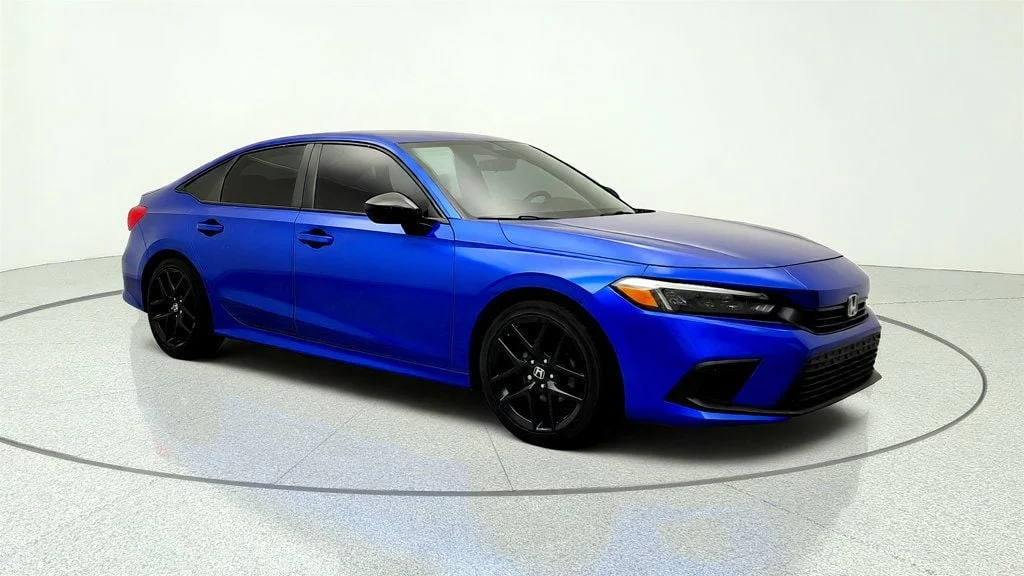 Used 2022 Aegean Blue Metallic Honda Sport CVT image 3
