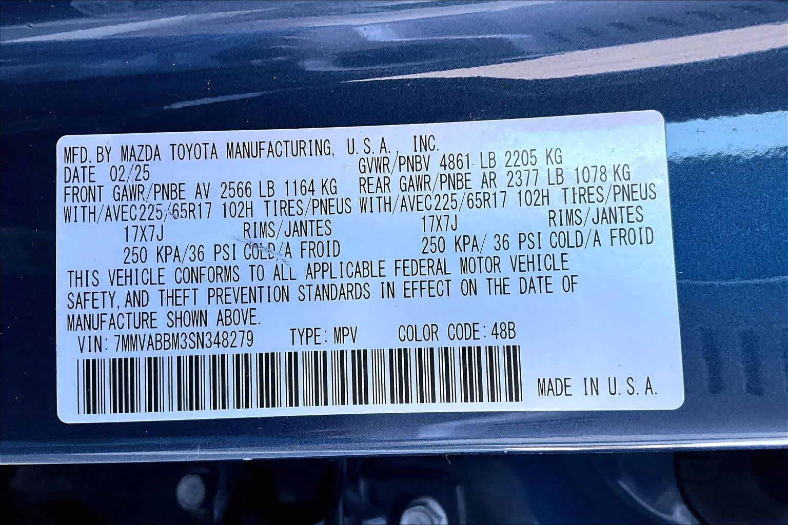 Used 2025 Ingot Blue Metallic Mazda 2.5 S Preferred Package image 36