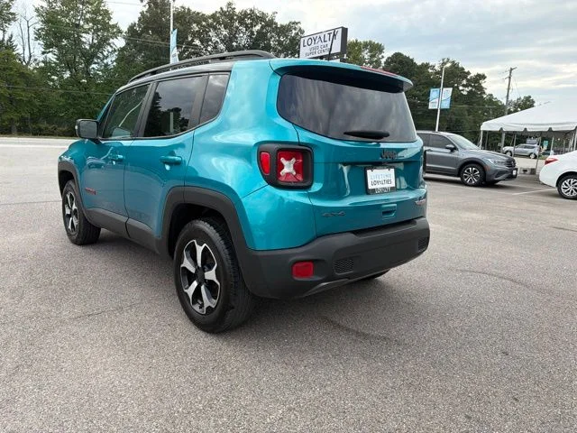 Used 2021 Teal Jeep Trailhawk image 3