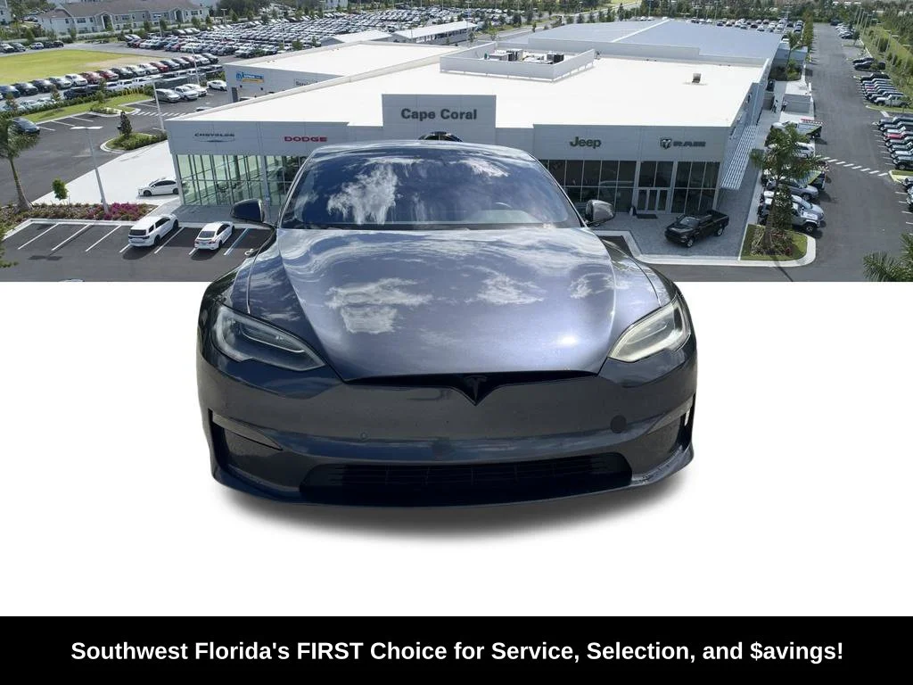 Used 2021 Tesla Model S Plaid with VIN 5YJSA1E66MF443544 for sale in Cape Coral, FL
