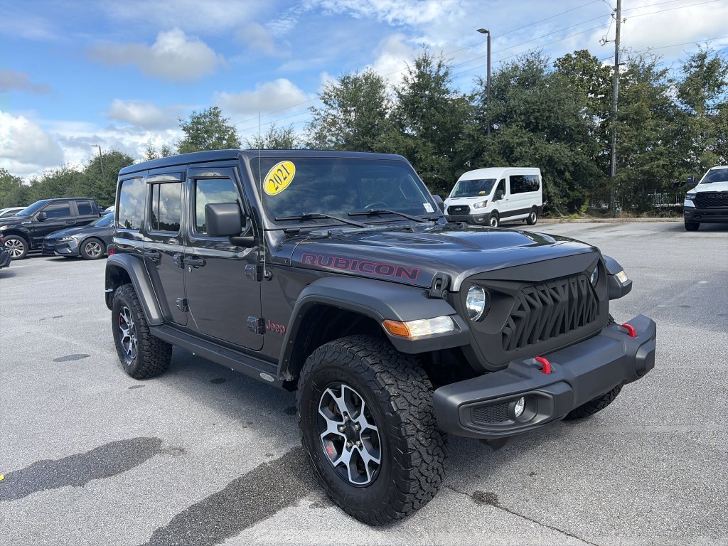 Used 2021 Granite Crystal Clearcoat Metallic Jeep Unlimited Rubicon image 9