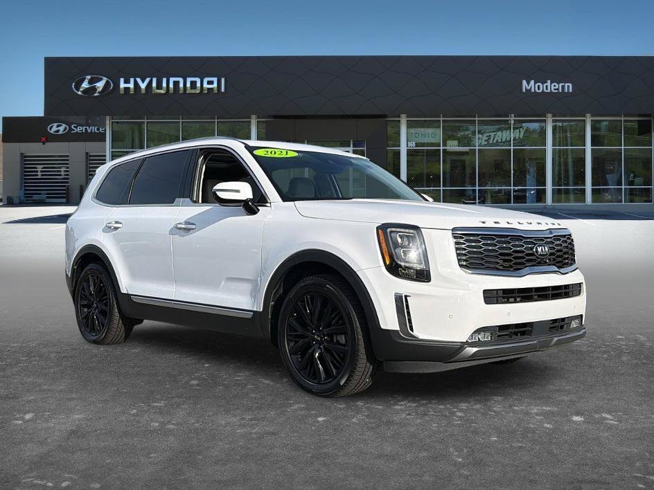Used 2021 Glacial White Pearl Kia SX image 3