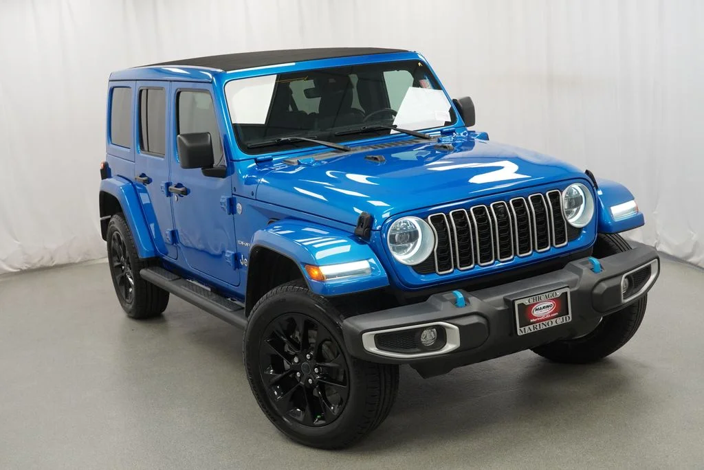 Used 2024 Blue Jeep Sahara 4xe image 11