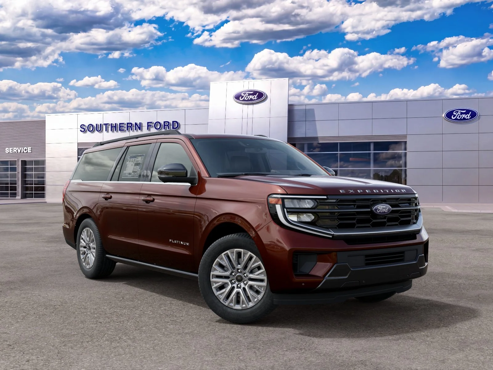 New 2027 Bronze Fire Metallic Tinted Clearcoat Ford Platinum image 28