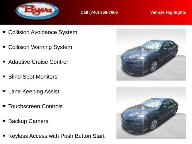 Used 2025 Midnight Black Metallic Toyota LE image 11