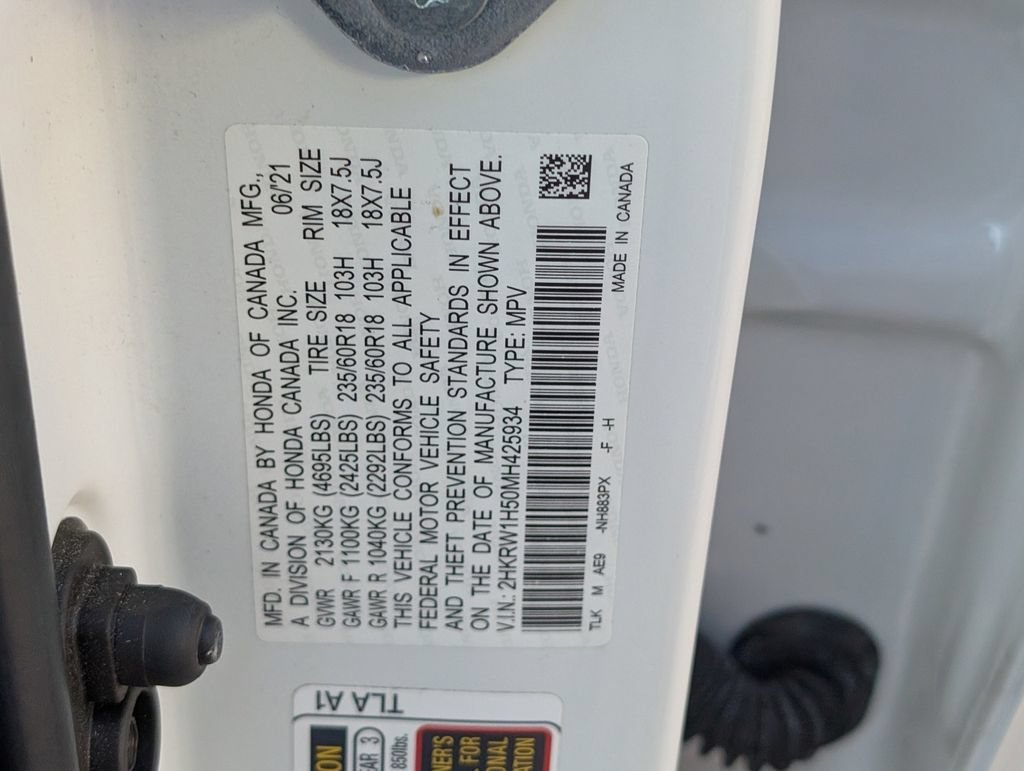 Used 2021 White Honda 2WD EX image 34