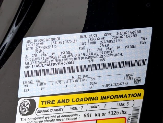 New 2027 Agate Black Metallic Ford Platinum image 65