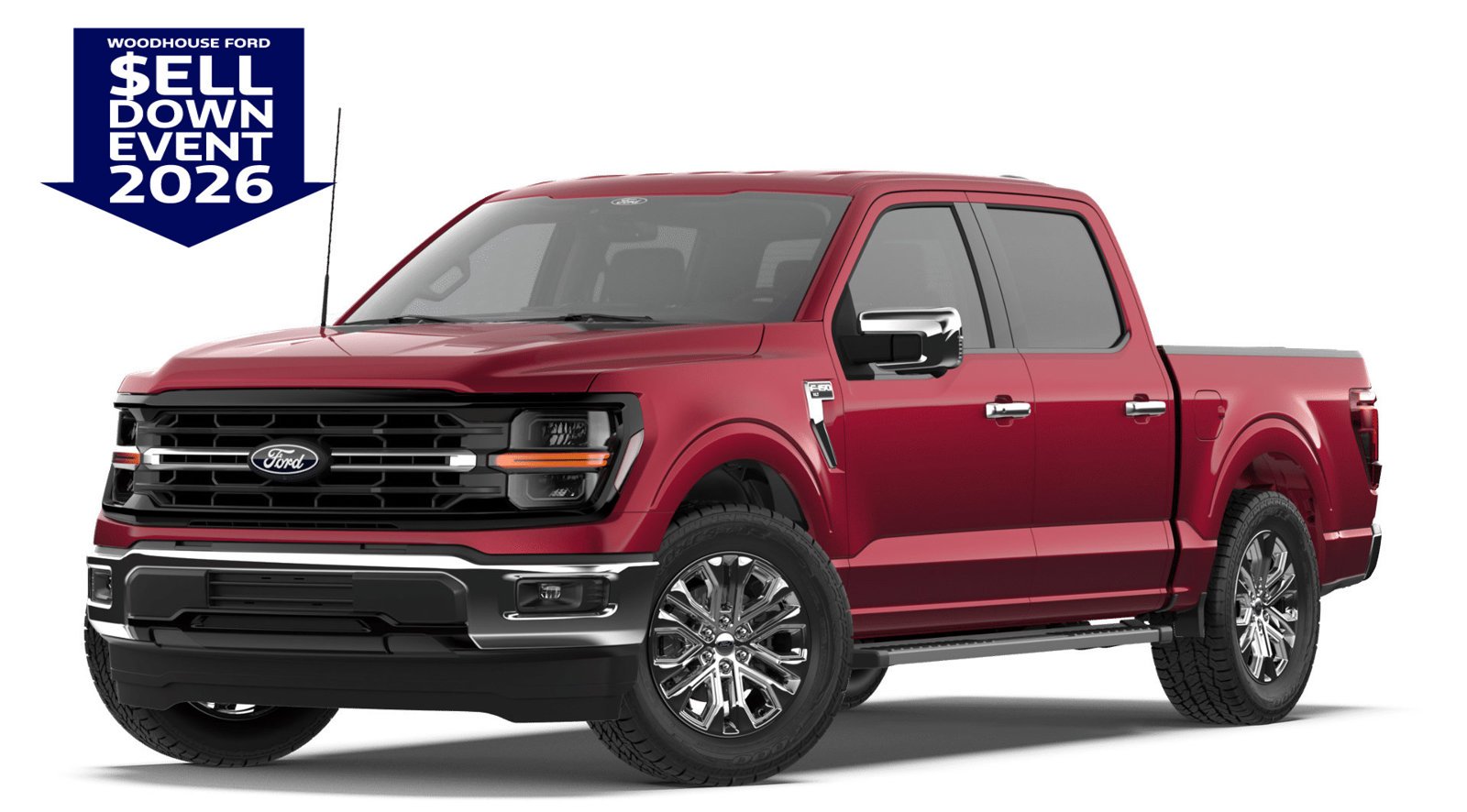 New 2026 Ruby Red Metallic Tinted Clearcoat Ford XLT image 1