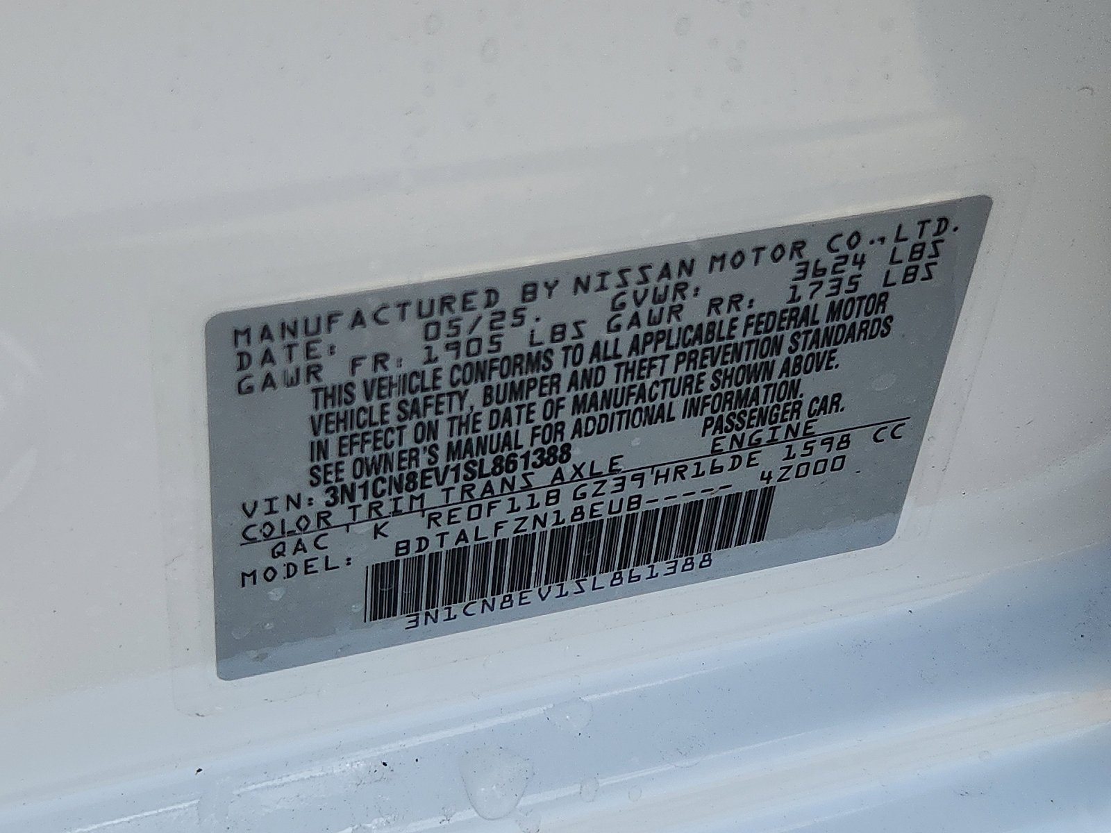 2025 Nissan Versa Sedan SV - Photo 16