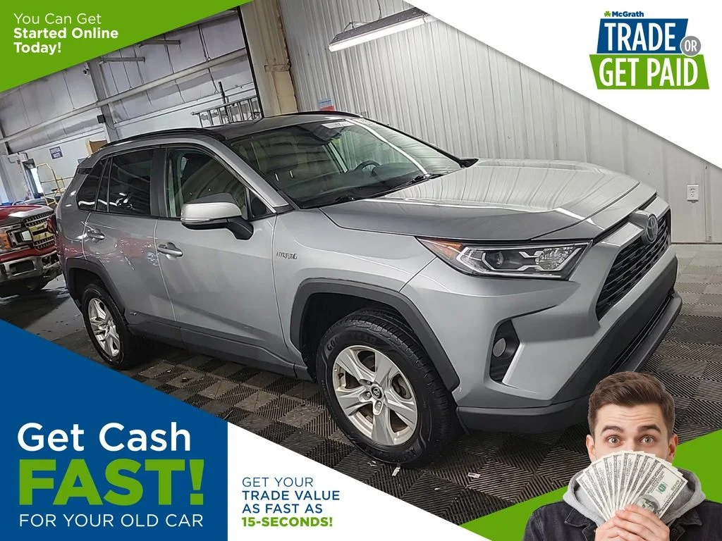 Certified Used 2021 Silver Toyota XLE image 1