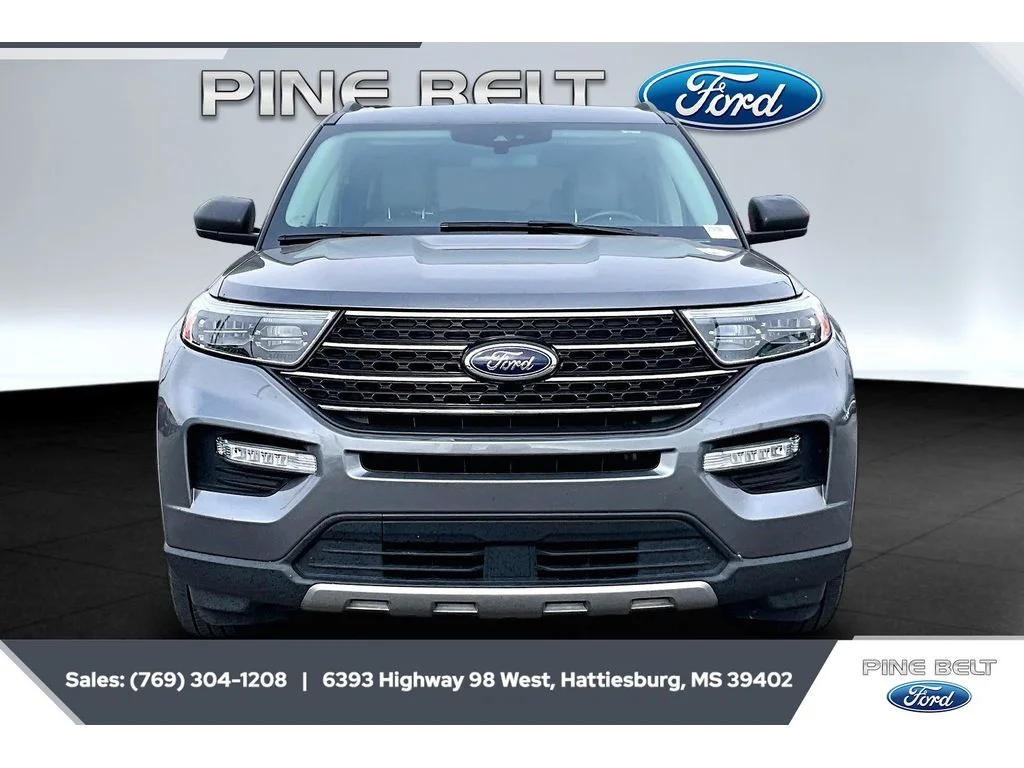 Used 2021 Carbonized Gray Metallic Ford XLT image 3