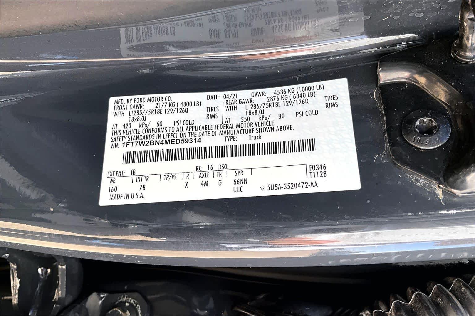 Used 2021 Lithium Gray Ford Platinum image 31