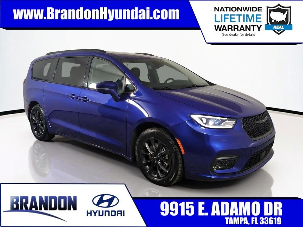 Used 2021 Blue Chrysler Touring L image 1