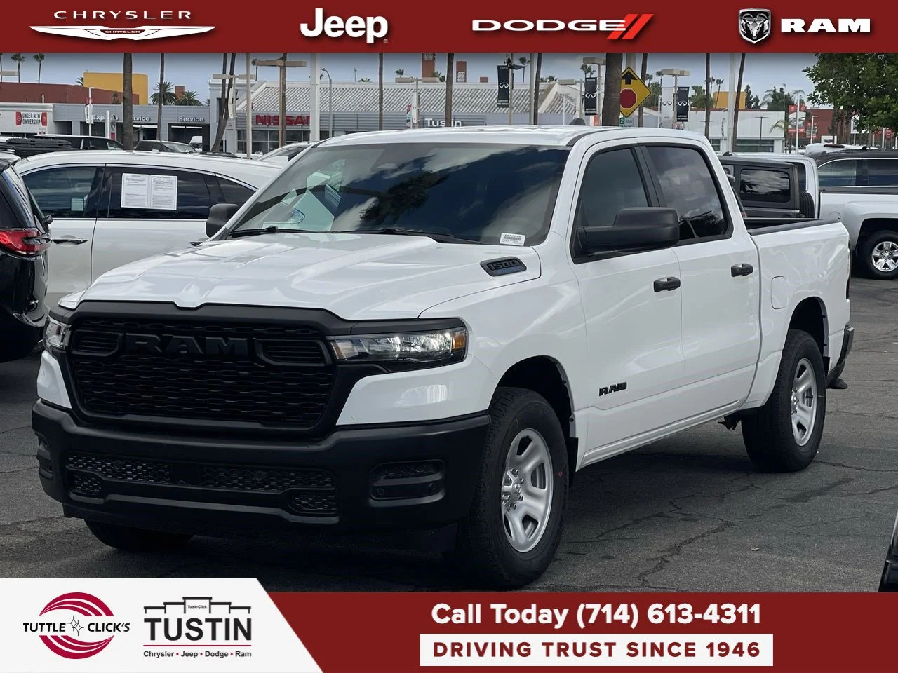 New 2027 Bright White Clear-Coat Exterior Paint RAM Tradesman image 9