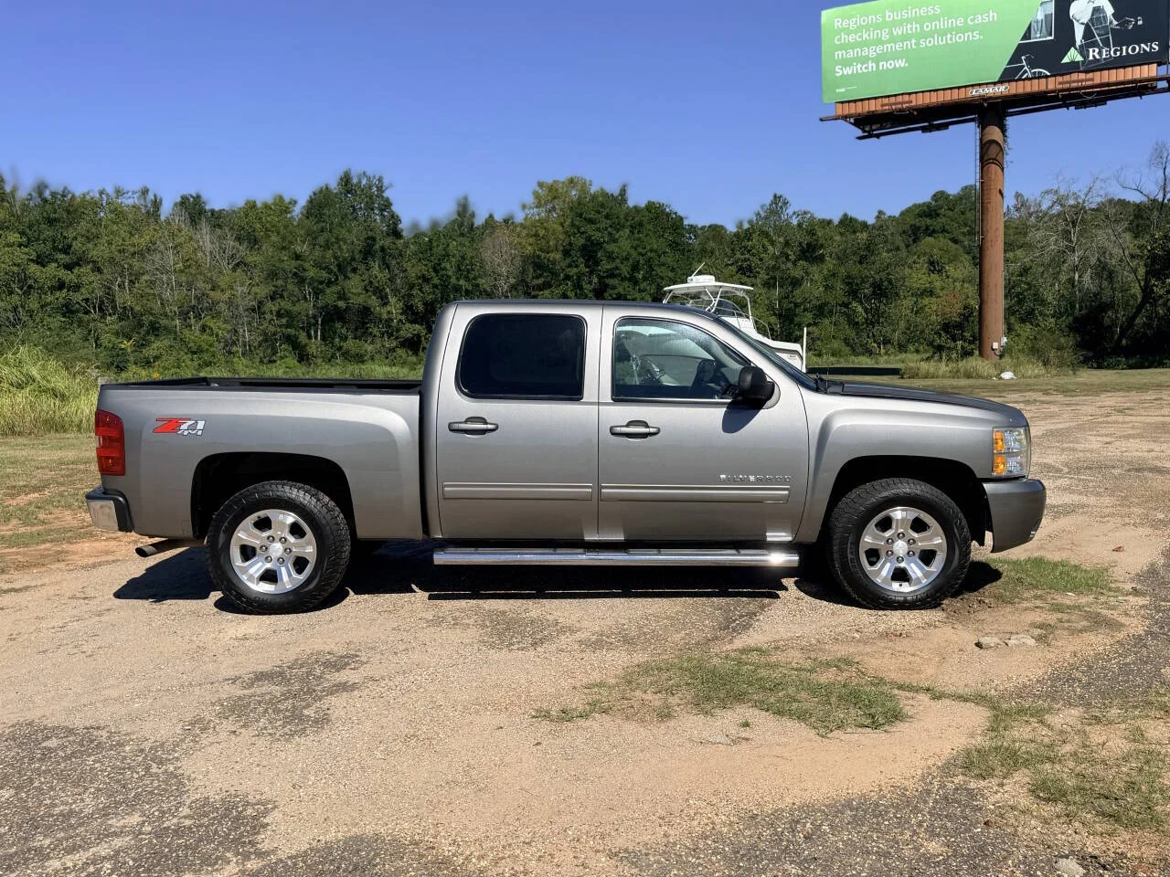 Used 2013 Gray Chevrolet LTZ 4x4 4dr Crew Cab 5.8 ft. SB image 6