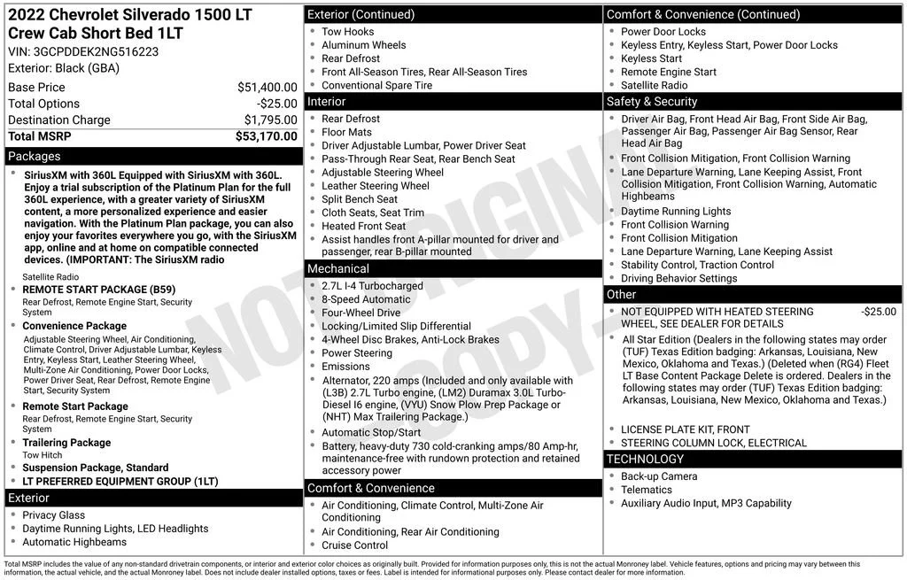 Used 2022 Black Chevrolet LT image 22