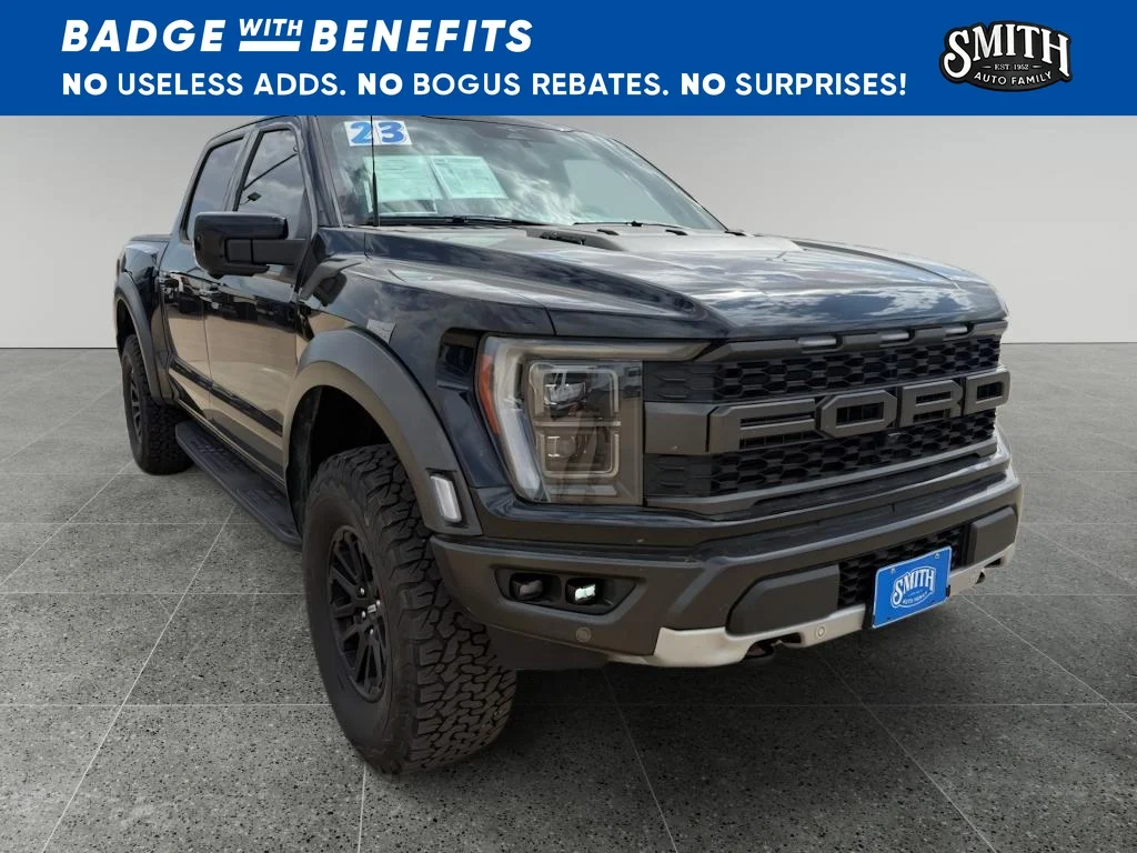 Certified Used 2023 Agate Black Metallic Ford Raptor image 1