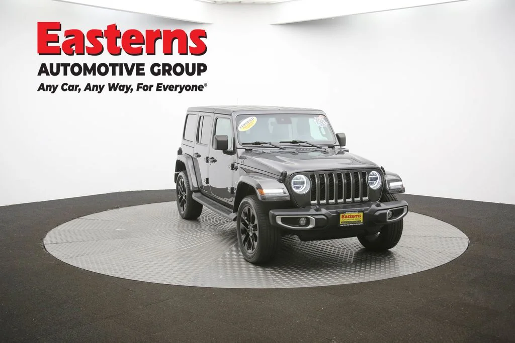 Used 2021 Gray Jeep Unlimited Sahara 4xe image 51