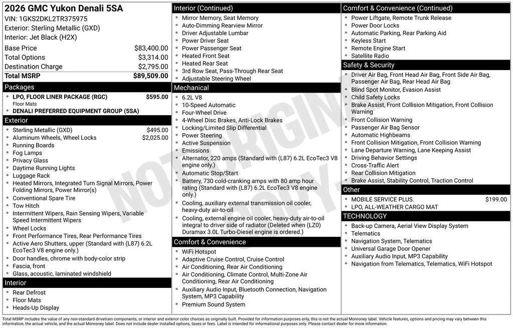 New 2026 Sterling Metallic GMC Denali image 17