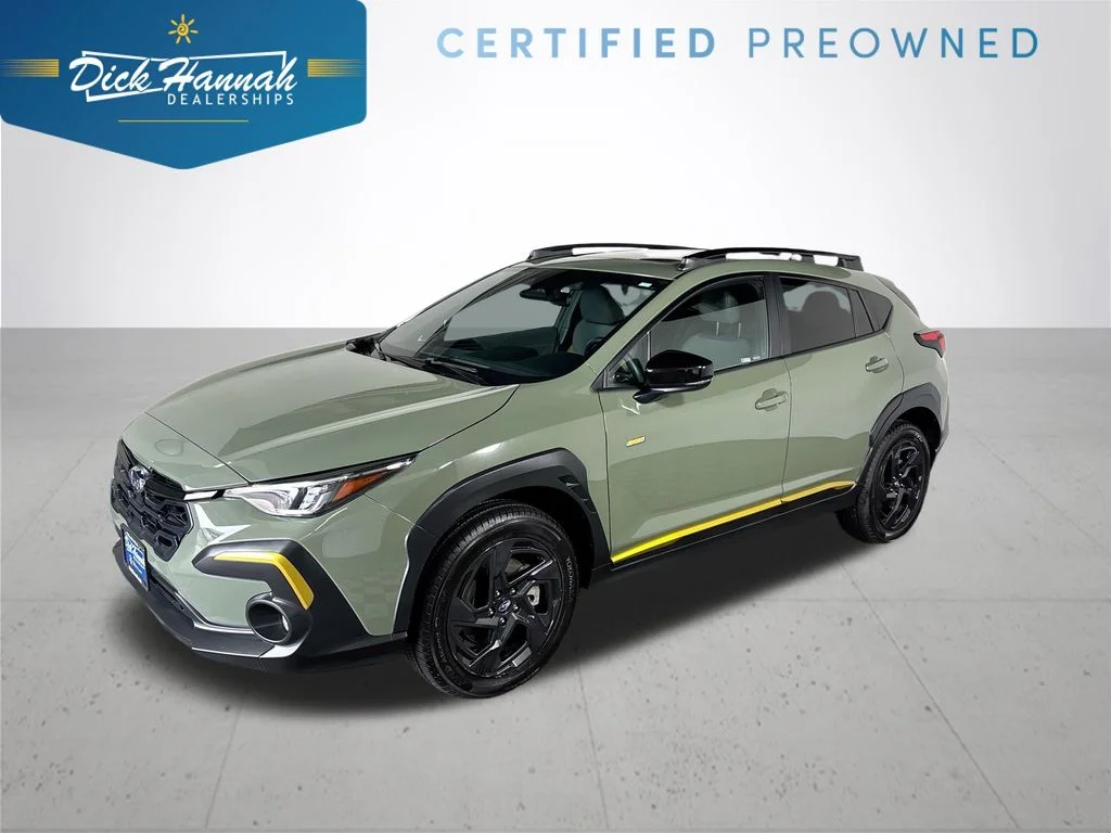 Certified Used 2024 Green Subaru Sport image 1