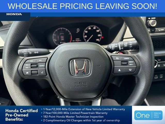 Certified Used 2025 Crystal Black Pearl Honda 1.5T AWD EX image 23