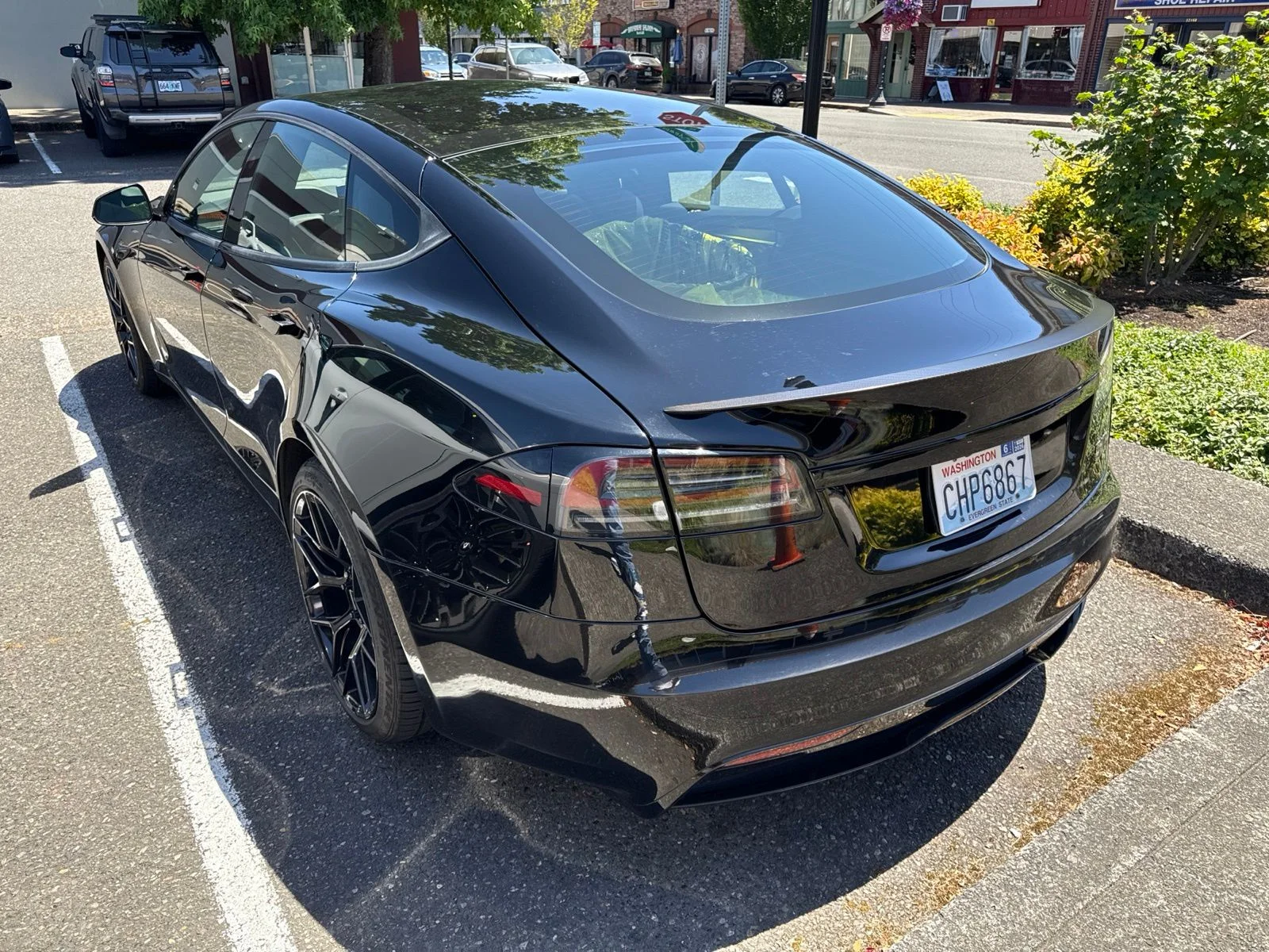 Used 2023 Black Tesla Plaid image 2