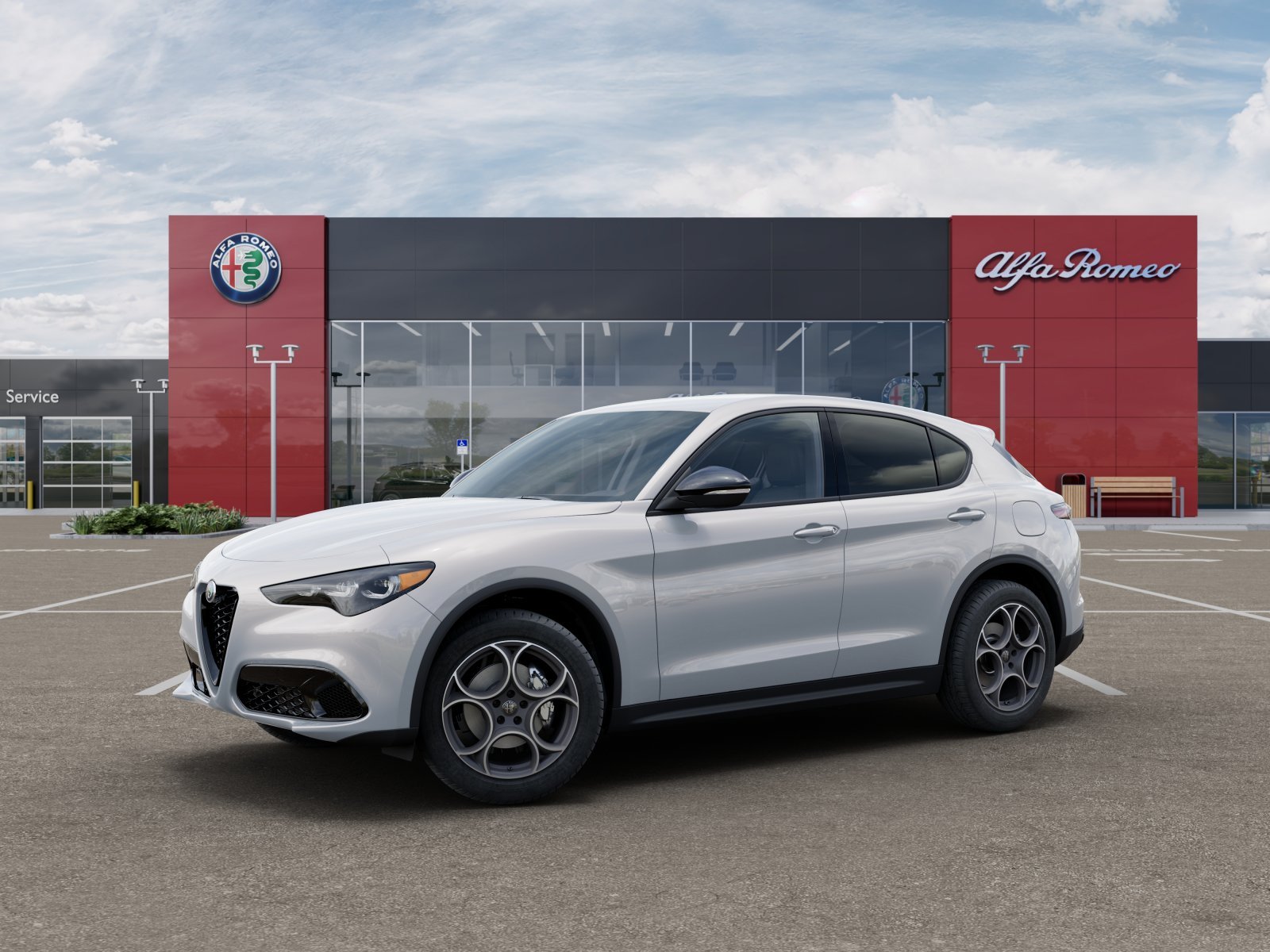 New 2025 Moonlight Gray Metallic Exterior Paint Alfa Romeo Base image 47
