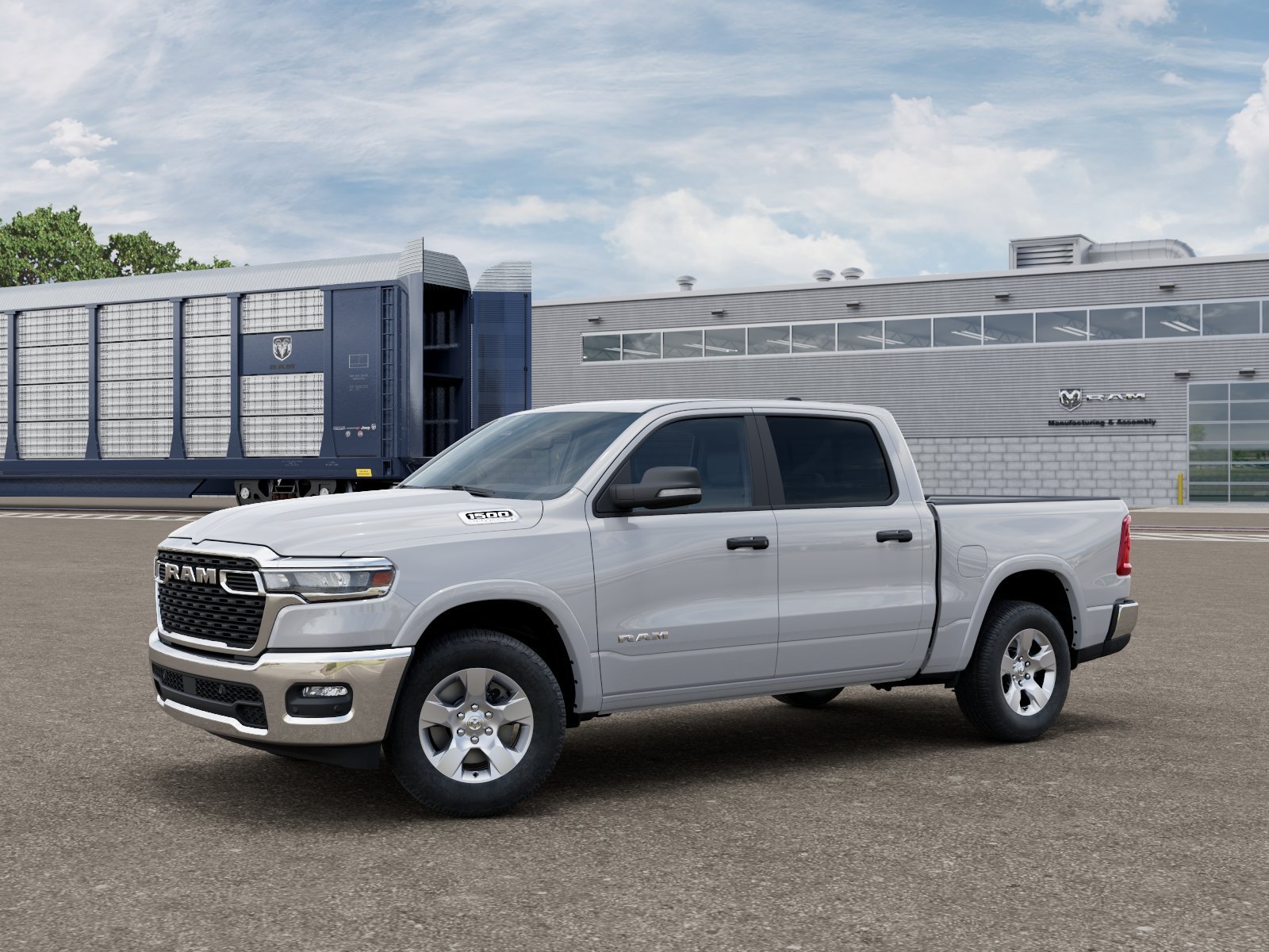 New 2026 Bright White Clear-Coat Exterior Paint RAM Big Horn/Lone Star image 1