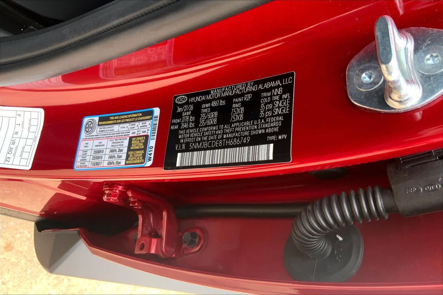 Used 2026 Ultimate Red Hyundai SEL image 34