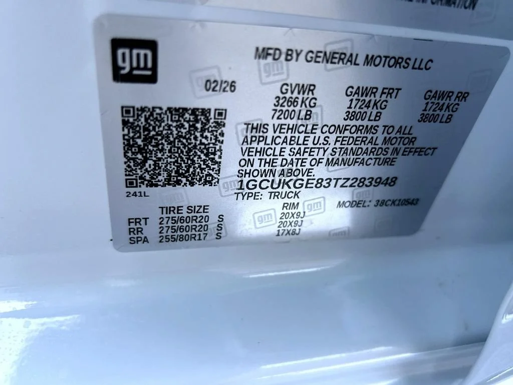 New 2026 Polar White Tricoat Chevrolet LTZ image 25