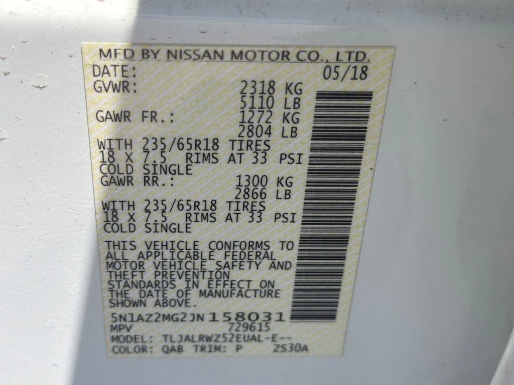 Used 2018 Pearl White Nissan SL image 28