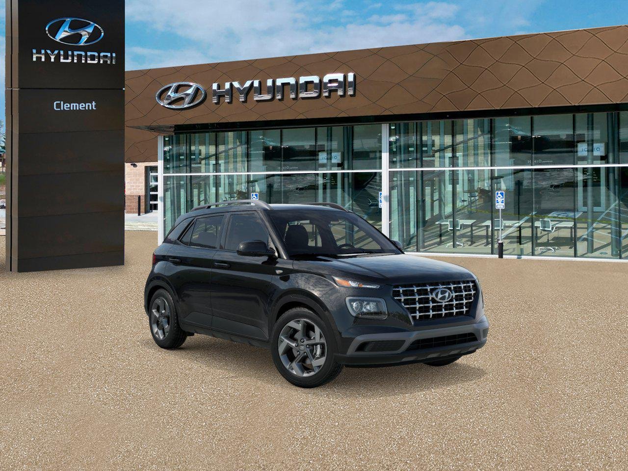 New 2026 Onyx Black Hyundai SEL image 2