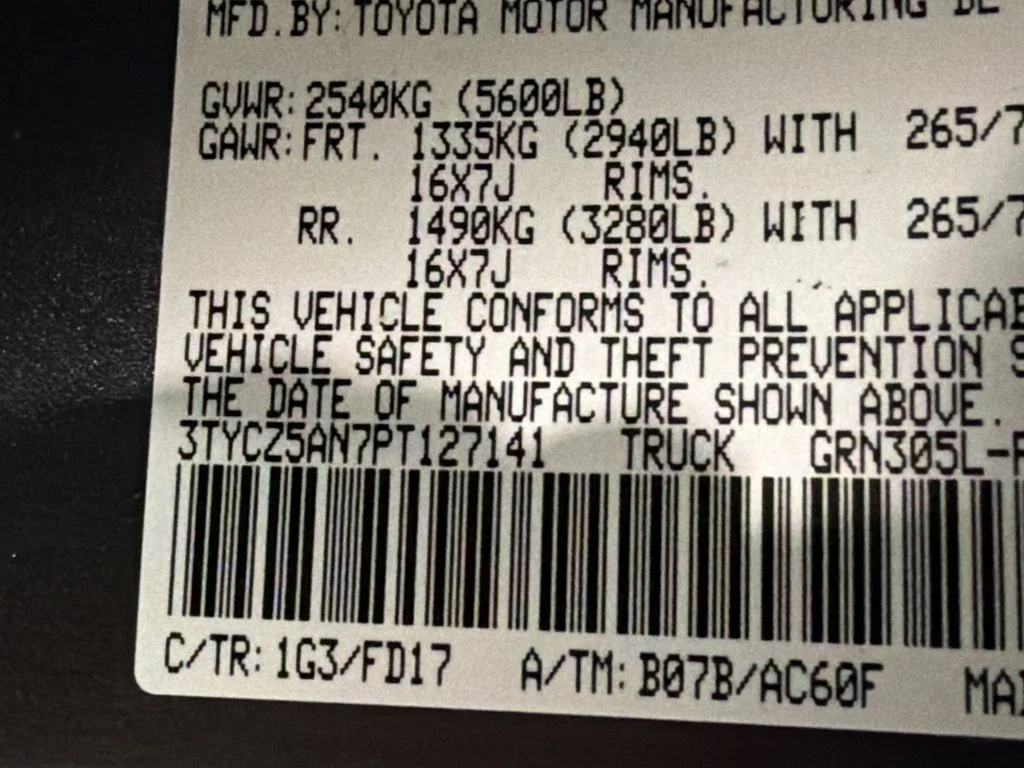 Used 2023 Magnetic Gray Metallic Toyota TRD Off Road image 42
