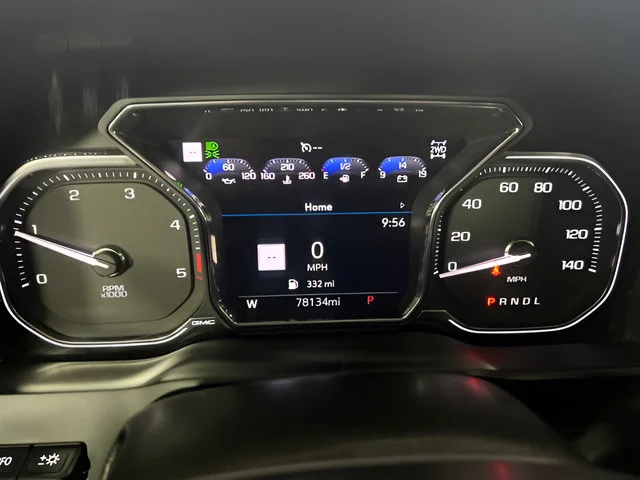 Used 2023 PACIFIC BLUE METALLIC GMC AT4 image 3