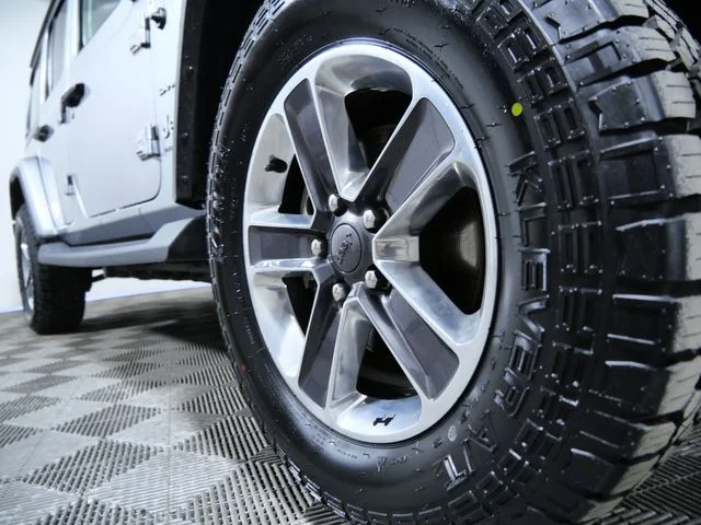 Certified 2018 Jeep All-New Wrangler Unlimited Sahara with VIN 1C4HJXEN3JW278676 for sale in Apple Valley, Minnesota