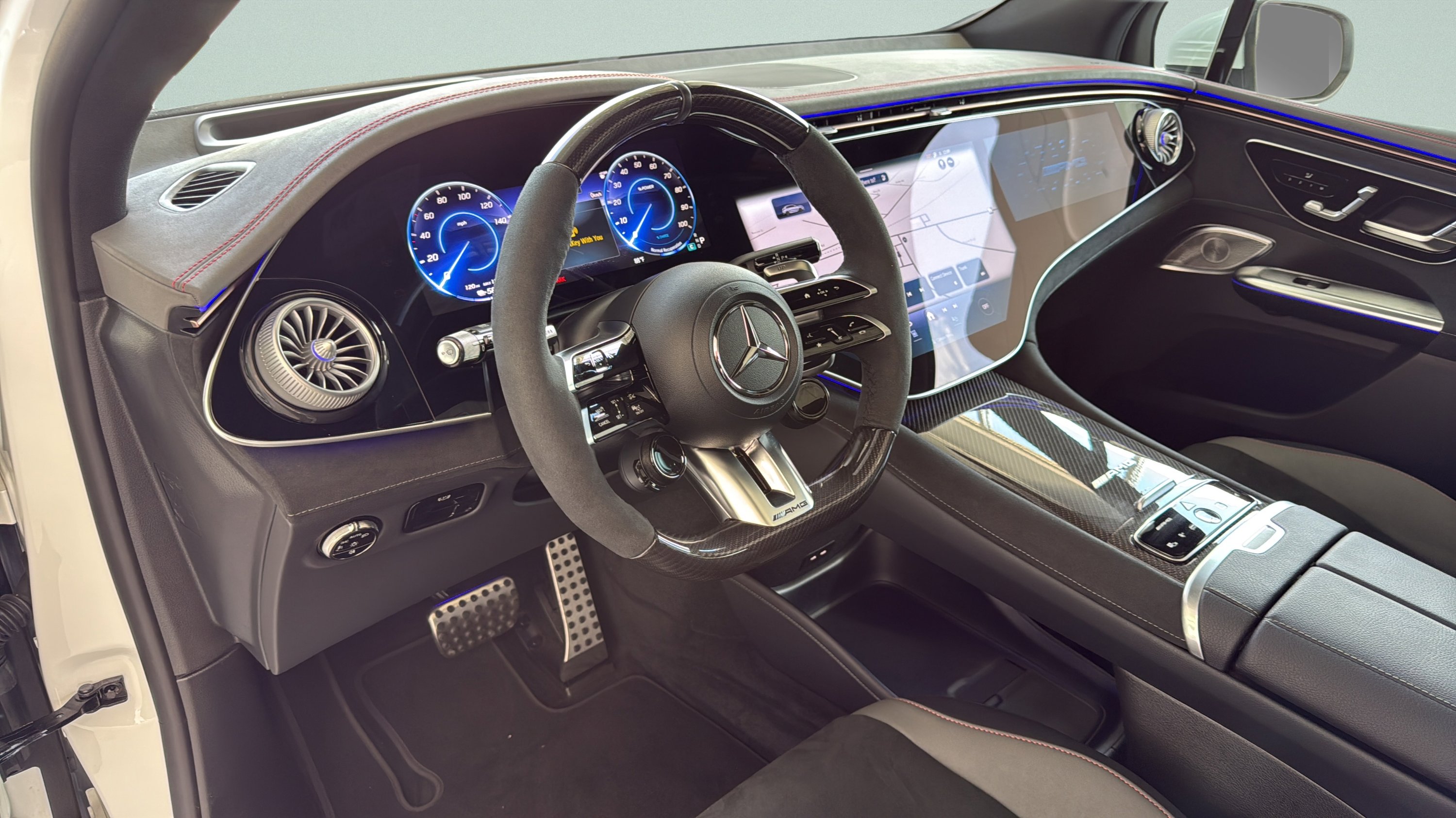 Certified Used 2026 MANUFAKTUR Moonlight White Metallic Mercedes-Benz AMG® EQE image 15