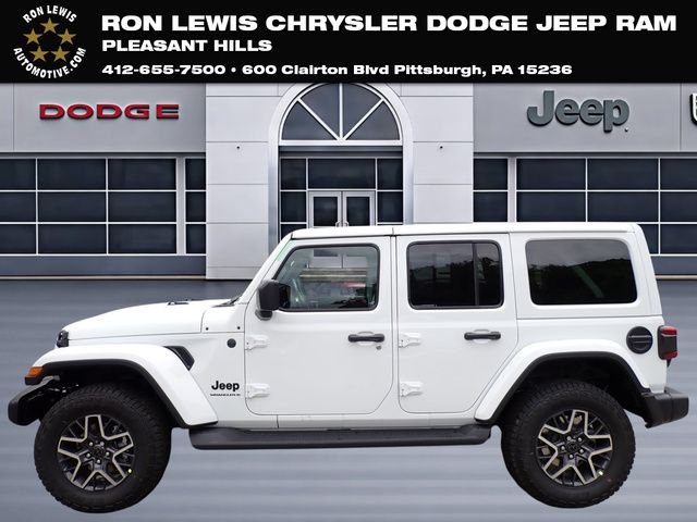 New 2026 Bright White Clear-Coat Exterior Paint Jeep Sahara image 1