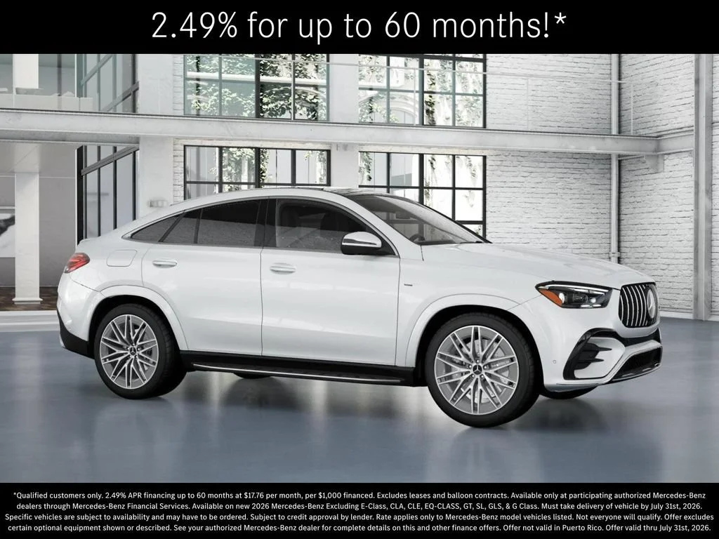 New 2026 MANUFAKTUR Moonlight White Metallic Mercedes-Benz AMG® GLE 53 4MATIC+ Coupe image 55