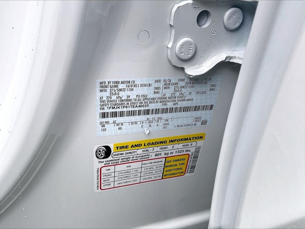 New 2026 Star White Metallic Tri-Coat Ford King Ranch image 16