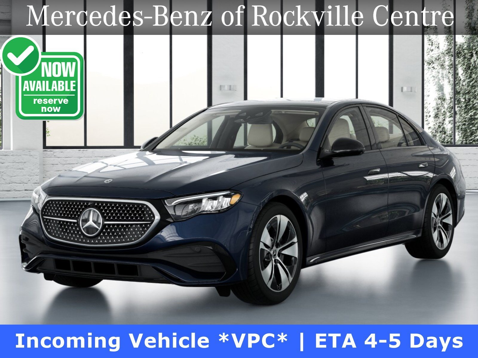 New 2027 Nautical Blue Metallic Mercedes-Benz E 350 image 1