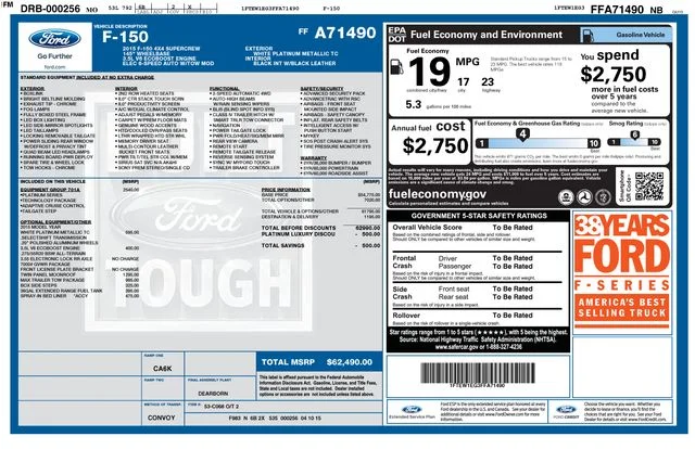 Used 2015 White Ford Platinum image 20