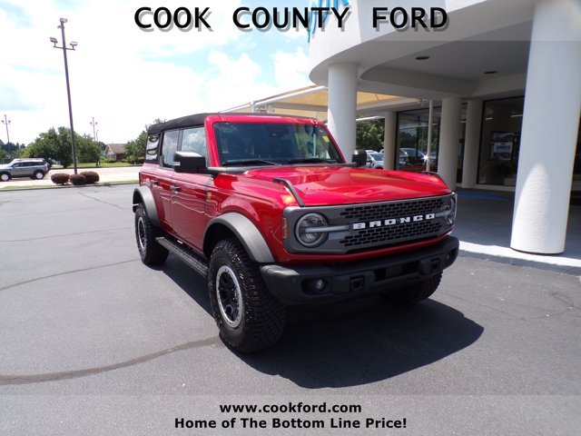 Used 2023 Hot Pepper Red Metallic Tinted Clearcoat Ford Badlands image 1