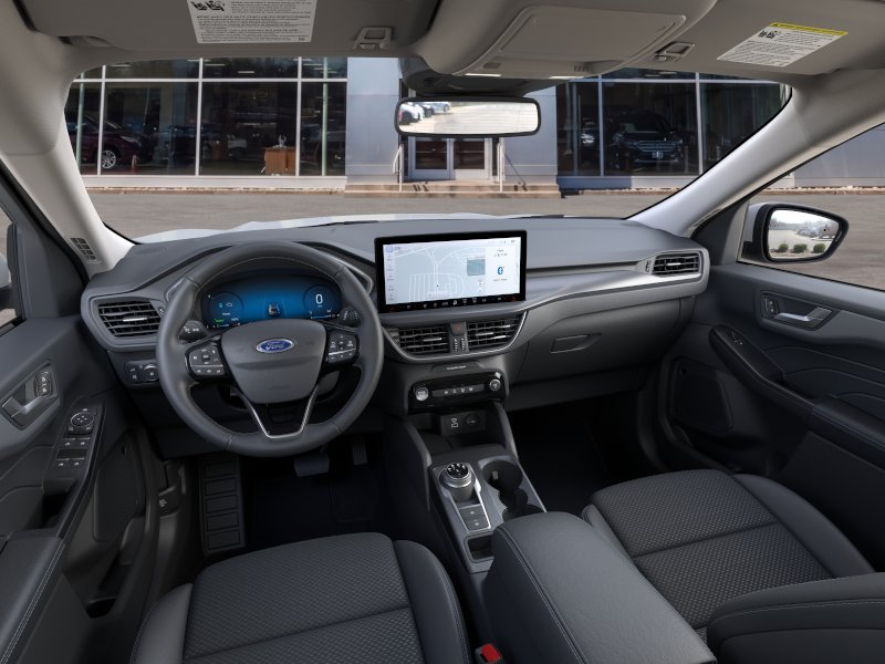New 2025 Star White Metallic Tri-coat Ford Plug-in Hybrid image 9