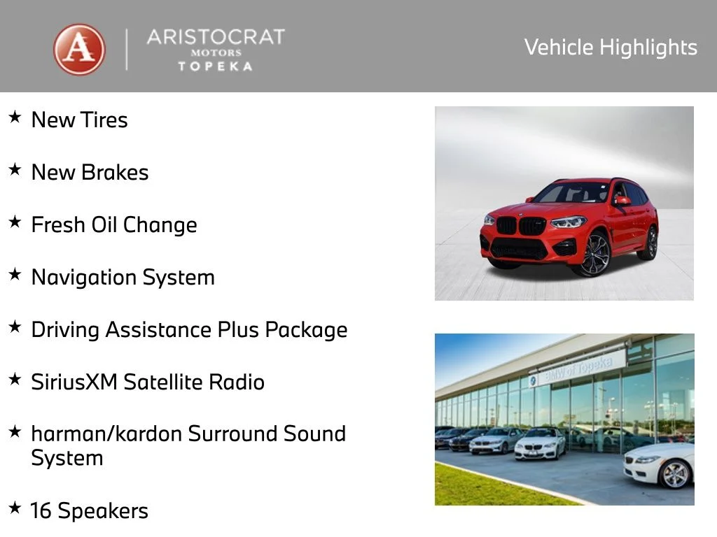 Used 2020 BMW X3 M Base with VIN 5YMTS0C02L9B76383 for sale in Kansas City