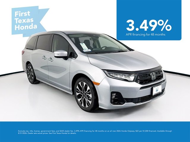 New 2026 Honda Odyssey Elite