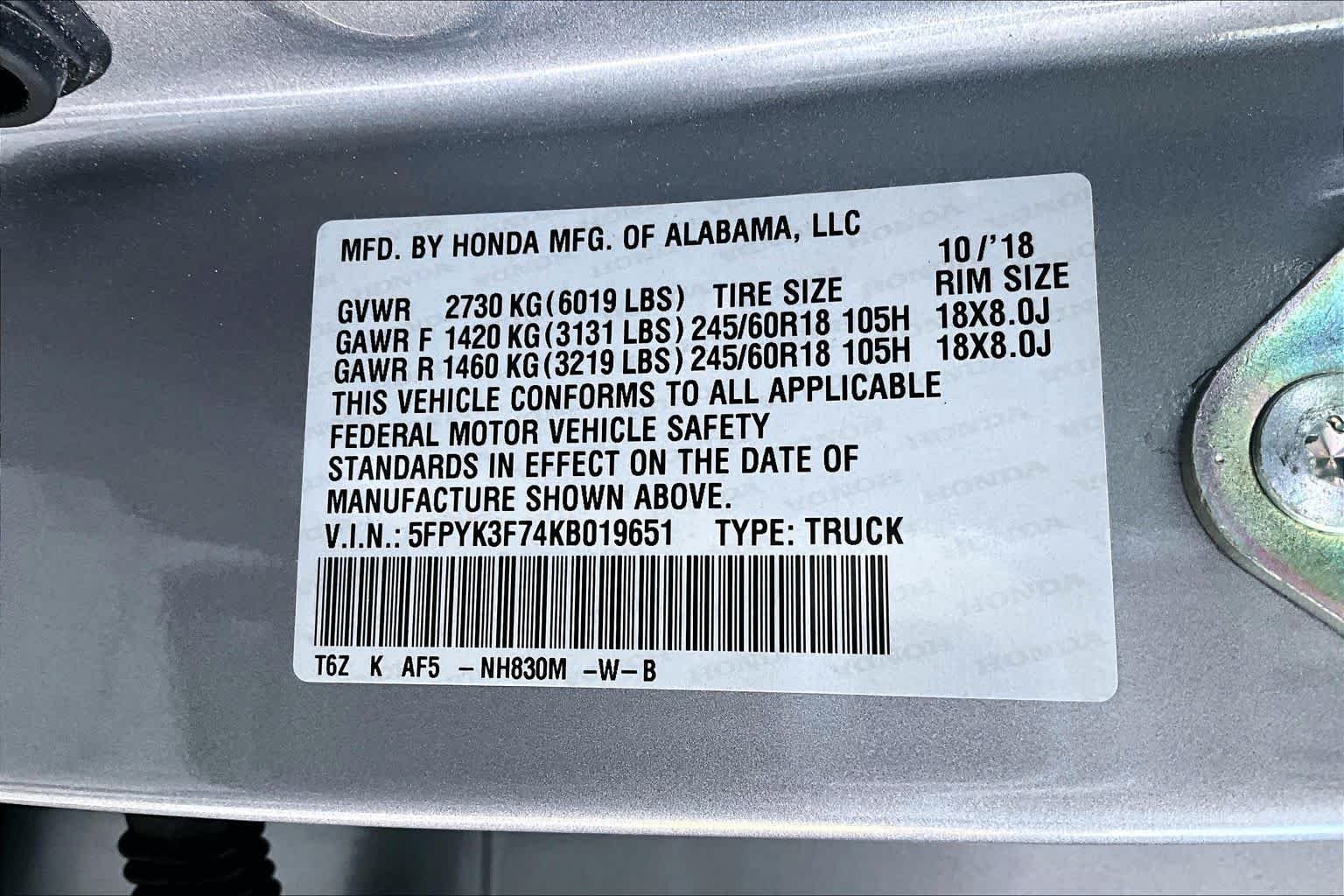 Certified Used 2019 Lunar Silver Metallic Honda RTL-E image 34