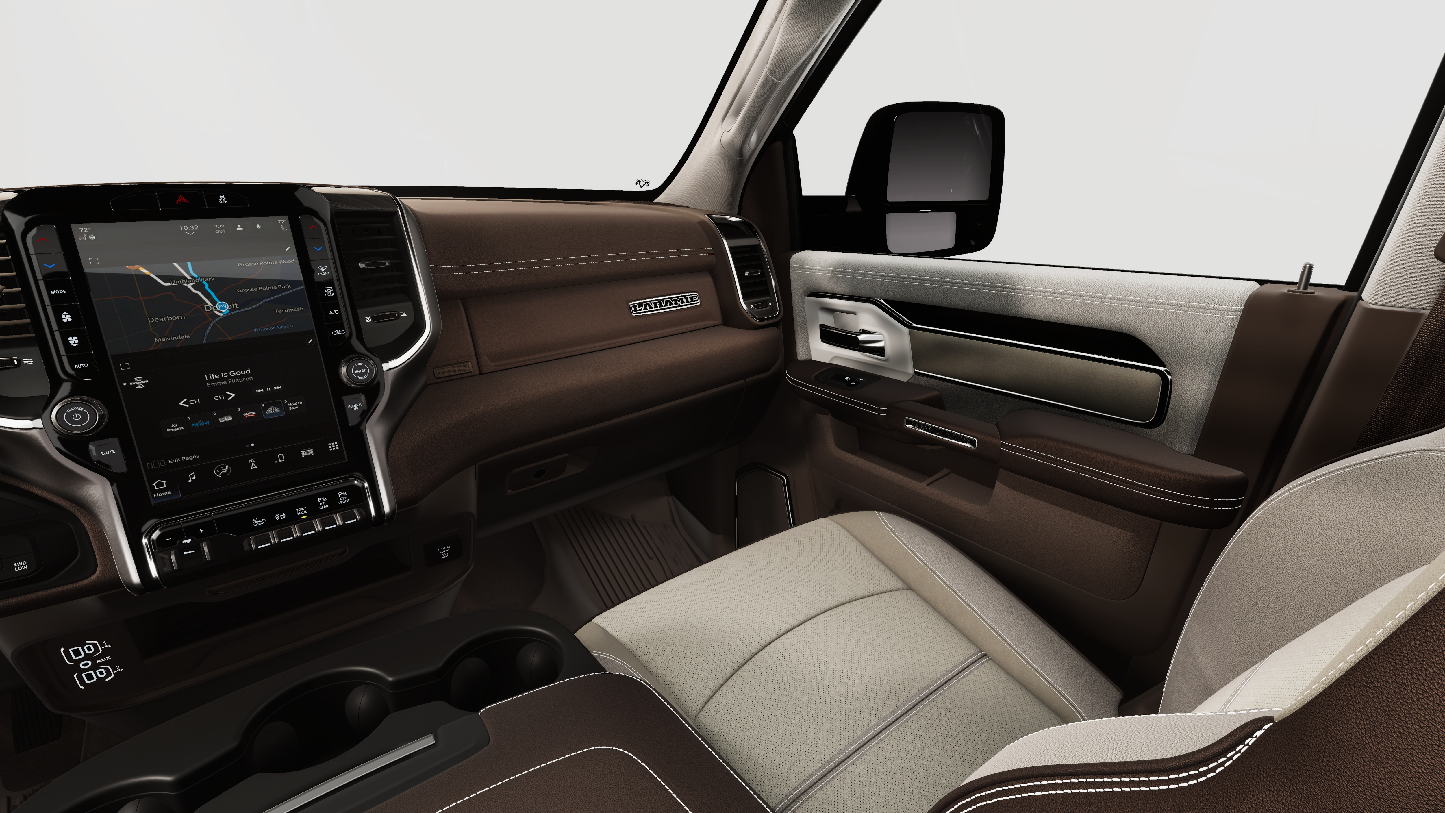 New 2026 Bright White Clear-Coat Exterior Paint RAM Laramie image 19