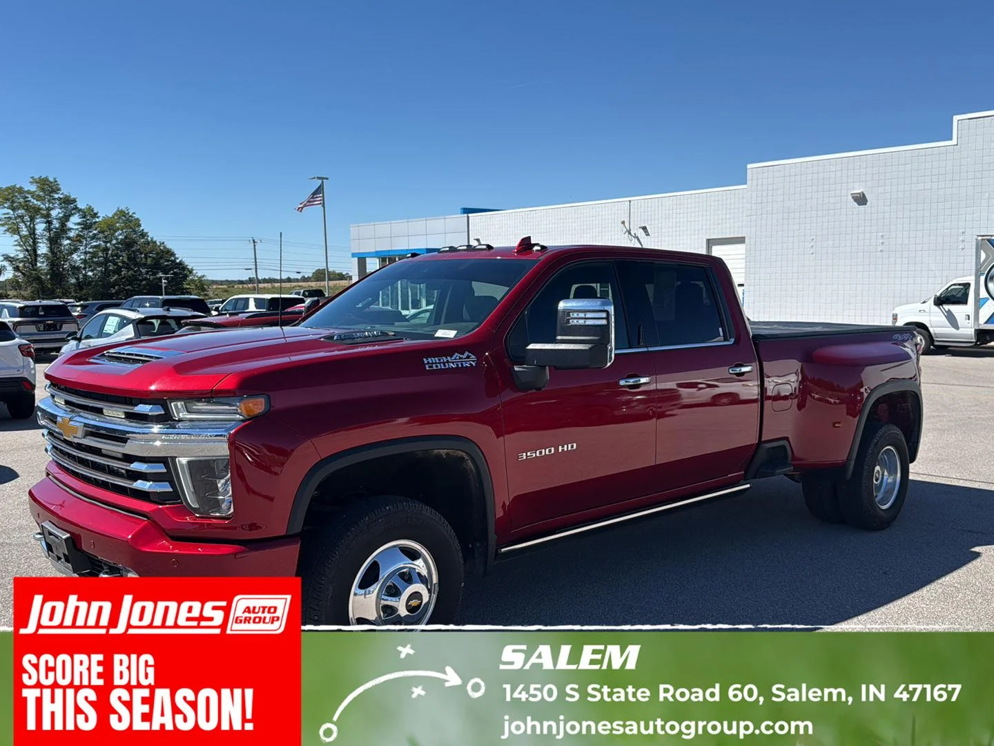 Used 2022 Cherry Red Tintcoat Chevrolet High Country image 1