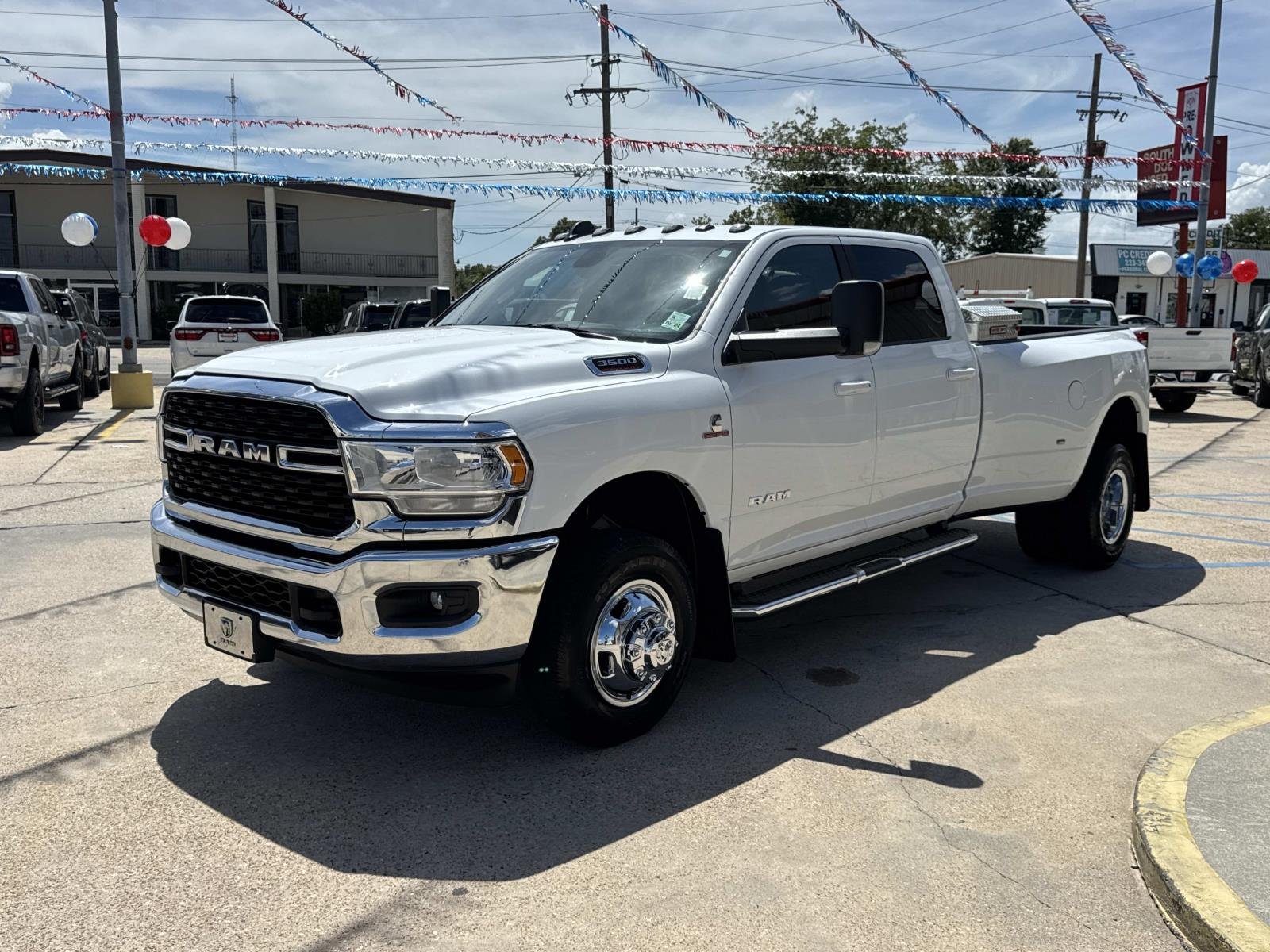 Used 2022 Bright White Clearcoat Ram Big Horn image 3